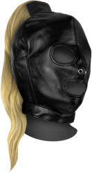 Ouch! Xtreme Mask with Blonde Ponytail Black