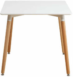  Étkezőasztal, fehér/bükk, 70x70 cm, DIDIER 2 NEW (0000229189)