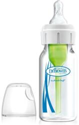 Dr. Brown's Стъклено шише Dr. Brown's Natural Flow Options+ Narrow, 120 ml (72239321324) - ozone