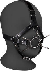 Ouch! Xtreme Head Harness with Spider Gag and Nose Hooks Black