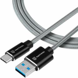 Tactical Fast Rope Aramid kábel USB-A/USB-C 2m szürke
