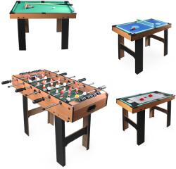  4 az 1-ben multifunkciós játékasztal, csocsó asztal, biliárd asztal, ping-pong asztal, léghoki asztal (6611)