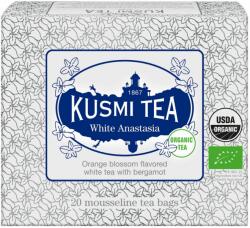 Kusmi Tea Ceai alb ANASTASIA, 20 pliculețe de ceai de muselină, Kusmi Tea