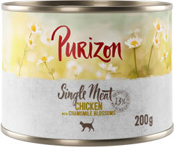 Purizon 6x200g Purizon Single Meat Csirke & kamillavirág nedves macskatáp