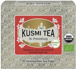 Kusmi Tea Ceai negru ST. PETERSBURG, 20 pliculețe de ceai de muselină, Kusmi Tea