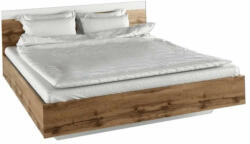  Dupla ágy, 160x200, tölgy wotan/fehér, GABRIELA (0000209917)