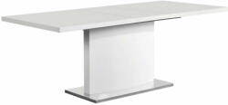  étkezőasztal , fehér színű HG, 160-200x90 cm, KORINTOS (0000248976)