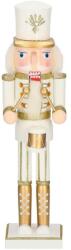 SPRINGOS 38 cm-es diótörő karácsonyi figura dobbal, fehér/arany (CA0914)