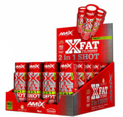 Amix Nutrition XFat 2in1 SHOT - Zsírégető és energizáló ital (20 x 60 ml, Fruity)
