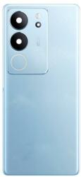 tel-szalk-19296950726 Vivo V29 Kék Akkufedél hátlap - kamera lencse burkolati elem ragasztóval (Peak Blue) (tel-szalk-19296950726)