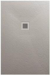 AREZZO design design SOLIDSoft zuhanytálca 140x70 cm, BETON színazonos lefolyóval AR-70140C KÉRJE EGYEDI ÁRAJÁNLATUNKAT!