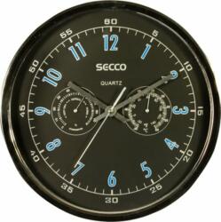 Secco Falióra, 30, 5 cm, páratartalom mérővel, hőmérővel SECCO, króm színű (S TS6055-51)