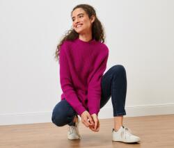 Tchibo Női kötött pulóver állógallérral, pink Pink XL 48/50