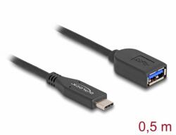 Delock Cablu USB 3.2 type C la USB-A T-M coaxial 0.5m, Delock 60568 (60568)