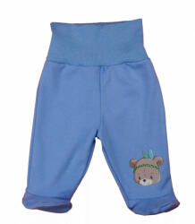 AB ABR Pamut talpas nadrág - Kék - Maci (62)