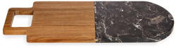 Kinvara Tava de servire, marmura si lemn, 38 x 18 cm (78373ar)