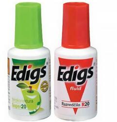Edigs Hibajavító szett EDIGS ecsetes hibajavító folyadék+higító 20 ml - papiriroszerplaza