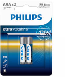 Philips Baterie Ultra Alkaline Lr3 Aa Blister 2 Buc Philips (ph-lr03e2b/10) Baterii de unica folosinta