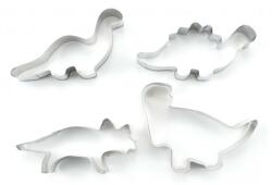 4 darabos fém süteménykiszúró szett - Dinoszauruszok