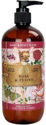 The English Soap Company Săpun lichid luxuriant pentru mâini și corp - Rose & Bujor, 500ml