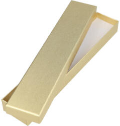 Díszdoboz, aranyszínű, hosszúkás, 40x201x22 mm (gtaddhau)
