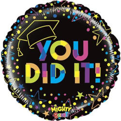 Grabo Balon folie Absolvire You did it negru 46 cm - articole-petreceri - 32,99 RON