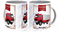 Veterán autós bögre - Mercedes tűzoltóautó (323360)