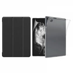 KRASSUS Set 3 in 1 pentru Samsung Galaxy Tab A7 T500/T505, 10.4 inch cu husa carte, husa silicon si folie protectie ecran, negru (SETABK020)