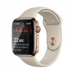 Apple Set 3 folii de protectie ecran pentru Apple Watch 4 Series 40mm, din Hidrogel rezistent la zgarieturi, transparent (GLAFIS012)