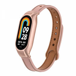 krasscom Curea din piele pentru bratara smartwatch Xiaomi Mi Band 7, roz (FITBAND256)