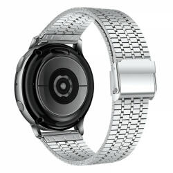 krasscom Curea ceas metalica, 22 mm, pentru Galaxy Watch 3 45mm, Gear S3 Frontier, Huawei watch GT 3, Huawei Watch GT 2 46mm, Huawei Watch GT, otel inoxidabil, argintiu (FITBAND189)
