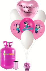 Personal Set de petrecere personalizat cu heliu - Minnie 13 bucăți