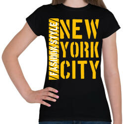 printfashion New York City - Női póló - Fekete (4385318)