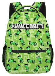 Minecraft vidám gyermek hátizsák, nyomtatott mintás, 40 x 30 x 18 cm, zöld, mintás (5995206003861)