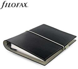 FILOFAX Kalendárium, gyűrűs, betétlapokkal, A5 méret, FILOFAX, Domino , fekete (FX-027868)