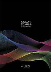 Shkolyaryk Publishing House Füzet, tűzött, A4, vonalas, 80 lap, SHKOLYARYK Color scapes , vegyes minta (A4-080-5219L) - irodaszermost