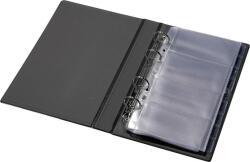 Panta Plast Névjegytartó, 200 db-os, gyűrűs, PANTAPLAST, fekete (0304-0008-01) - irodaszermost