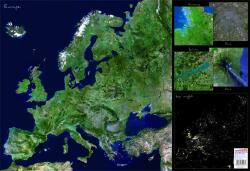 Stiefel Könyökalátét, kétoldalas, STIEFEL Európa űrtérkép (34016K) - irodaszermost