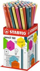 STABILO Grafitceruza display, HB, hatszögletű, STABILO Pencil 160 (160/72-1HB)