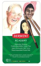 Derwent Akvarell ceruza készlet, DERWENT Academy , 12 különböző szín (2300386) - irodaszermost