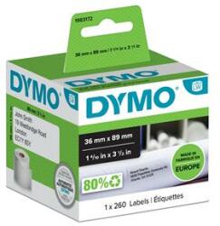 DYMO Etikett, LW nyomtatóhoz, tartós, 36x89 mm, 260 db etikett, DYMO (1983172) - irodaszermost
