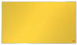 Nobo Textiltábla, széles képarány, 40 /89x50cm, alumínium keret, NOBO Impression Pro , sárga (1915430) - irodaszermost