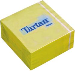Tartan Öntapadó jegyzettömb, 76x76 mm, 400 lap, TARTAN, sárga (7100172406)