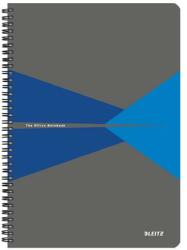 Leitz Spirálfüzet, A4, kockás, 90 lap, PP borító, LEITZ Office , szürke-kék (44950035) - irodaszermost