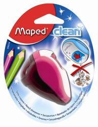 Maped Hegyező, kétlyukú, tartályos, MAPED Clean , vegyes színek (030210) - irodaszermost