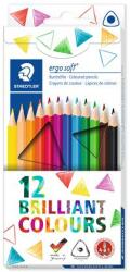 STAEDTLER Színes ceruza készlet, háromszögletű, STAEDTLER Ergo Soft 157 , 12 különböző szín (157 C12) - irodaszermost