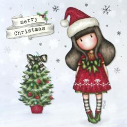 Santoro Коледна картичка Santoro Gorjuss - Santa Girl (XGJ001)
