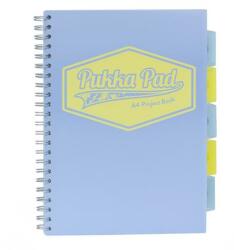 Pukka Pad Spirálfüzet, A4, vonalas, 100 lap, PUKKA PAD Pastel project book , vegyes szín (8630-PST)