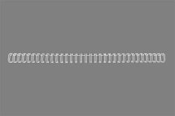 GBC Spirál, fém, 3: 1, 12, 5 mm, 115 lap, GBC WireBind , ezüst (RG810897) - irodaszermost