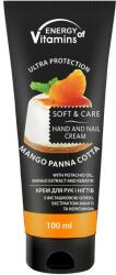 Energy of Vitamins Cremă pentru mâini și unghii Panna Cotta Mango - Energy of Vitamins Soft & Care Mango Panna Cotta Cream For Hands And Nails 100 ml